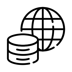 Data, Global, Db, Database, Storage icon