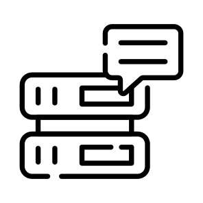 Data, Server, Alert, Datacenter, Message icon