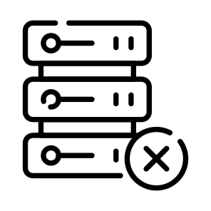 Data, Server, Datacenter, Issue, Error,,, icon