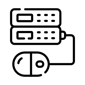 Data, Server, Datacenter, Mouse, Control icon
