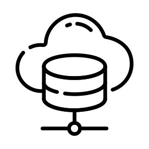 Data, Shared, Connection, Network, Cloud icon