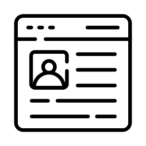 Data, Web, Profile, Online, User icon
