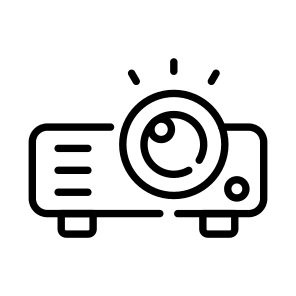 Projector, Display, Video, Media, Screen icon