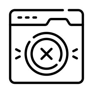 Web, Error, Crash, Glitch, Issue icon