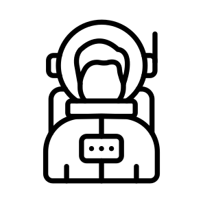Astronaut, Space Explorer, Astrophysics, Cosmonaut, Astronomy icon