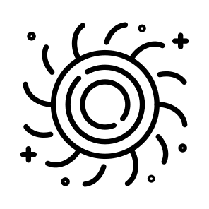 Black Hole, Space, Astrophysics, Space Void, Gravitational Sink, icon