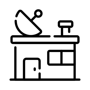 Control Center, Observatory, Control Hub, Satellite Base, Operations Room, icon