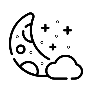 Lunar, Moon, Crescent, Space, Astrophysics icon