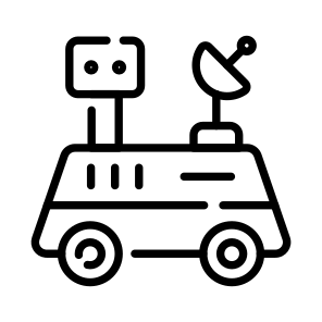 Lunar Rover, Moon Vehicle, Lunar Transport, Moon Robot, Space Exploration icon