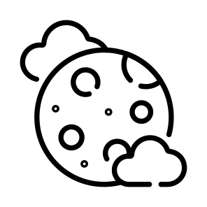 Moon, Lunar, Planet, Astrophysics, Astronomy icon