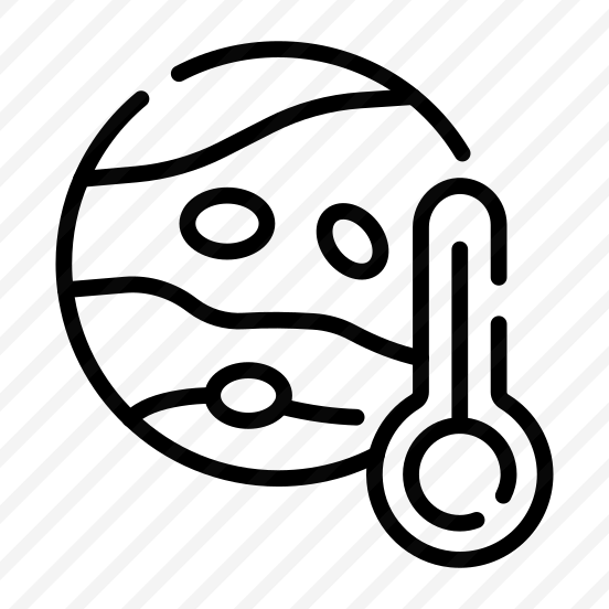 Planet Temperature, Surface Heat, Planet Climate, Heat Level, Space, preview