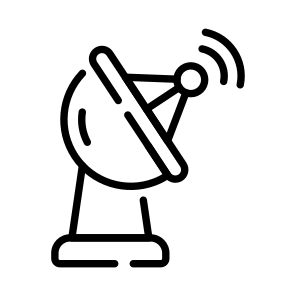 Satellite Dish, Signal Receiver, Satellite Receiver, Broadcast Dish, Communication Dish, icon