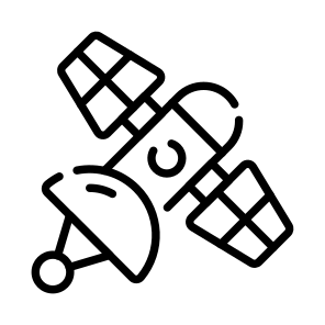 Satellite, Orbiting Device, Satellite System, Artificial Satellite, Space Communication, icon