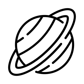 Saturn, Planet, Orbit, Astrophysics, Astronomy icon