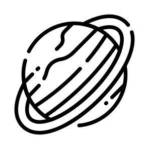 Saturn Ring, Orbit, Space, Astrophysics, Astronomy icon