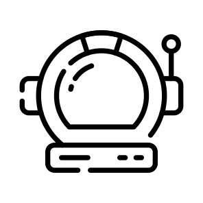 Space Helmet, Astronaut Helmet, Safety Gear, Space Gear, Protective Headgear, icon