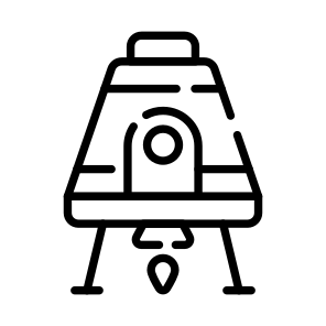 Space Module, Space Capsule, Astronaut Pod, Space Vehicle, Space Transport icon