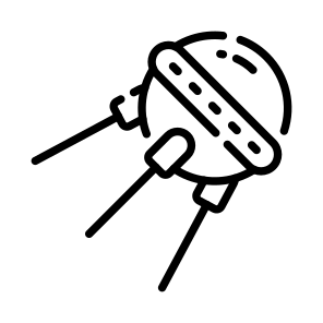 Sputnik, Space Probe, Satellite, Orbit Device, Sputnik Mission icon