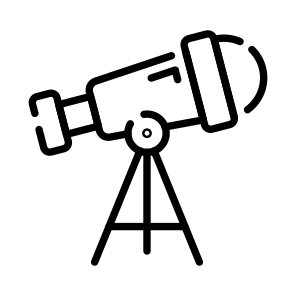 Telescope, Eyepiece, Astrophysics, Cosmology, Astronomy icon