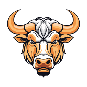 Cow, Buffalo, Animal, Creature, Mascot icon
