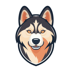 Siberian, Dog, Fauna, Mammal, Mascot icon