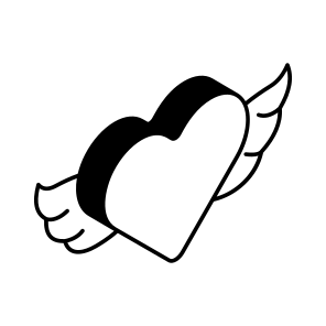 Angel, Heart, Wings, Love, Romance icon