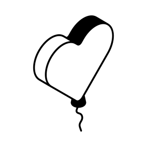 Balloons, Helium, Heart, Celebration, Birthday icon