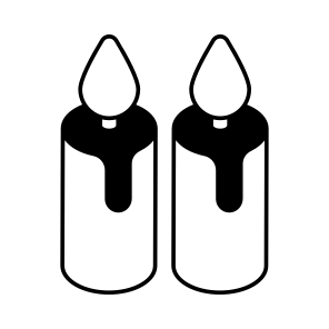 Candles, Burning, Candlesticks, Lit, Blaze icon