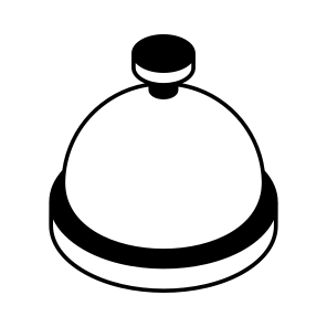 Cloche, Covered, Serving, Dish, Food icon