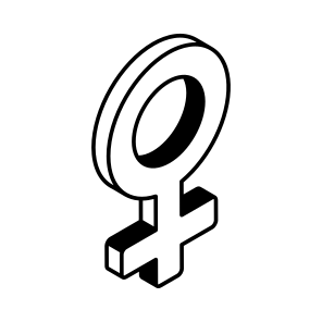 Female, Gender, Symbol, Women, Inheritance icon
