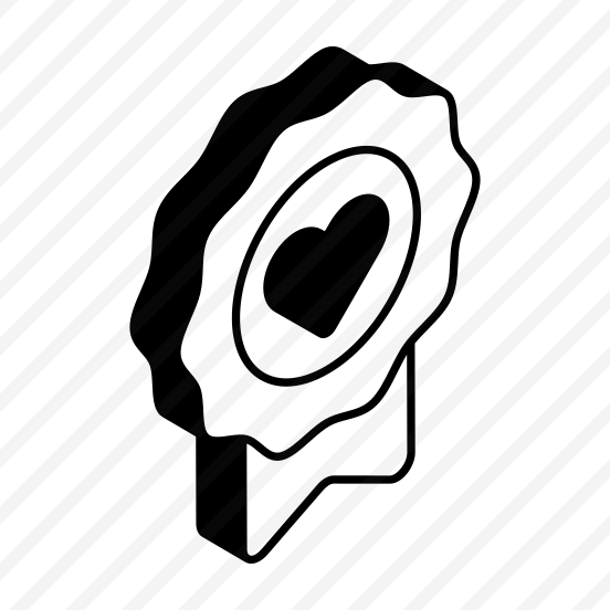 Heart, Love, Affection, Badge, Emblem preview