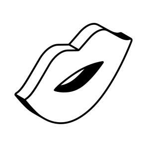 Lips, Romantic, Valentine, Love, Affection icon