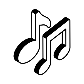 Music, Notes, Nota, Eighth, Song icon