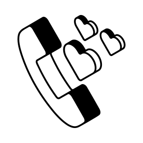 Romantic, Call, Calls, Love, Lover icon