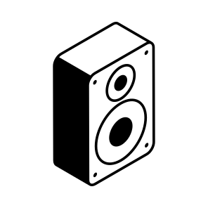 Speaker, Woofer, Audio, Device, Electronic icon