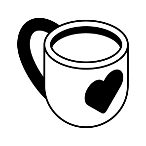 Teacup, Love, Tea, Cup, Heart icon