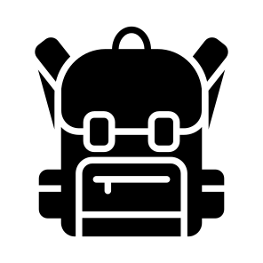 Backpack, Knapsack, Rucksack, Bag, Baggage icon