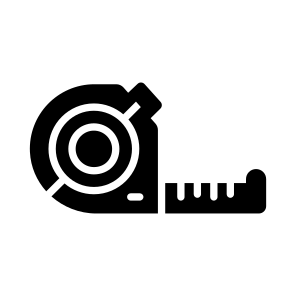 Measuring, Tape, Artefact, Inches, Tool icon