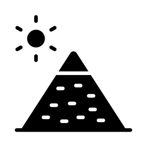 Pyramid, Landmark, Monument, Artefact, Peak icon
