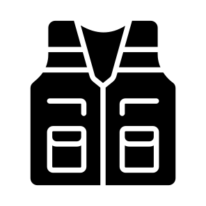 Vest, Clothing, Apparel, Garment, Uniform icon