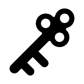 Vintage, Key, Passkey, Latchkey, Artefact icon
