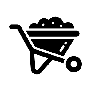 Wheelbarrow, Barrow, Cart, Handcart, Pushcart icon
