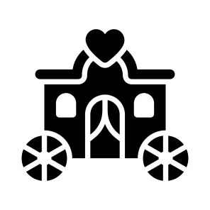Carriage, Chariot, Buggy, Wagon, Wedding icon