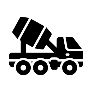 Concrete, Cement, Truck, Mixer, Vehicle icon