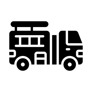 Firefighter, Truck, Rescue, Emergency, Vehicle icon