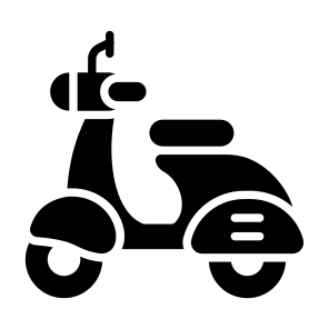 Scooter, Vespa, Bike, Vehicle, Transport,,,,, icon