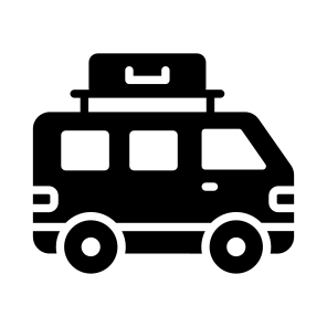 Van, Minivan, Tour, Vehicle, Transport icon