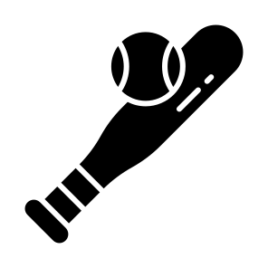 Baseball, Alloy Bat, Sports, Equipment, Bat icon