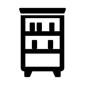 Bookshelf, Book, Storage, Library, Education icon