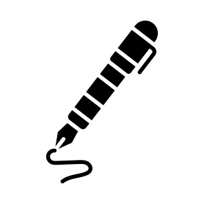 Fountain, Pen, Writing, Tool, Education icon